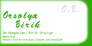 orsolya birik business card